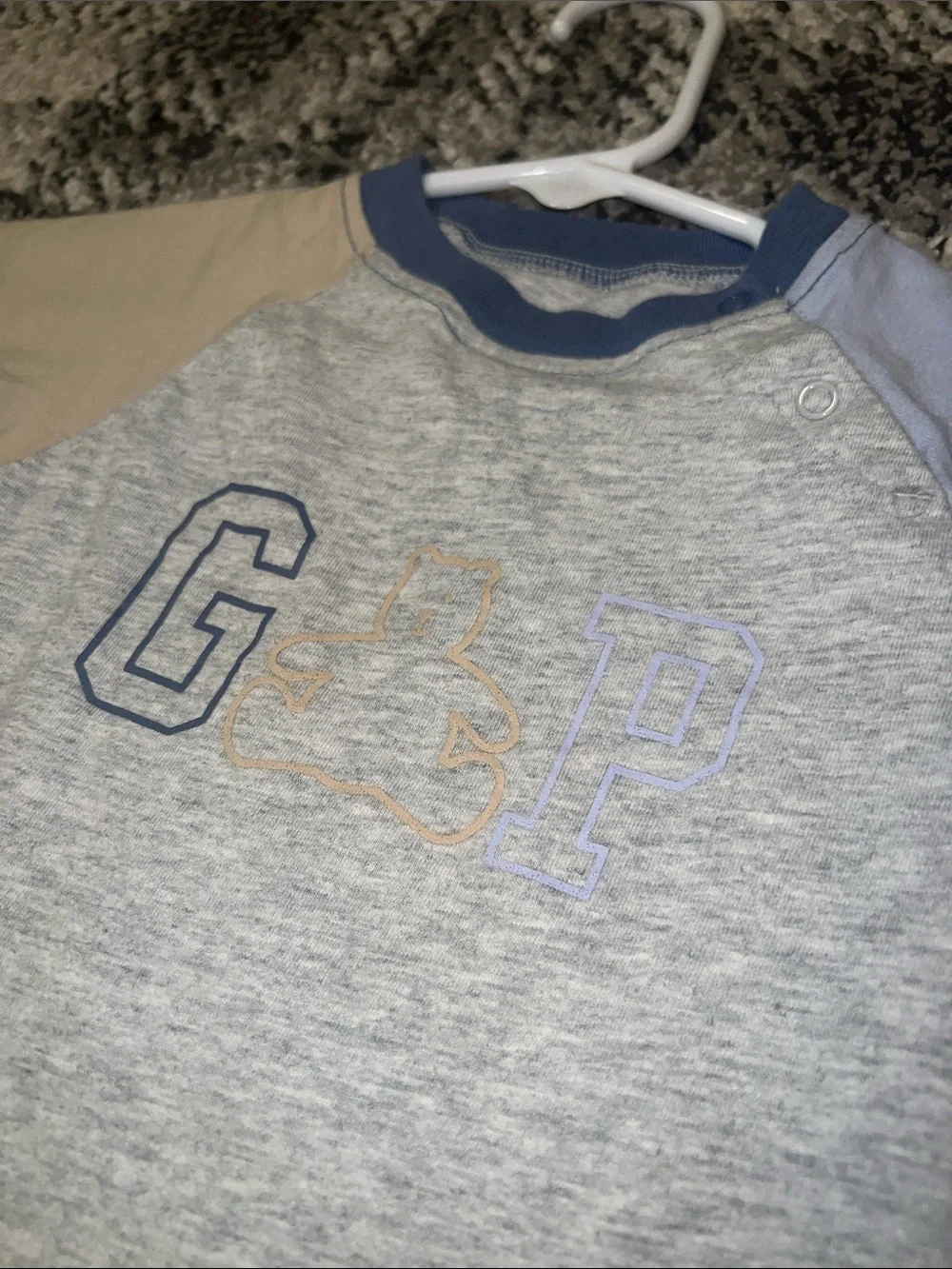 Baby Gap Logo Color Block Romper Onesie